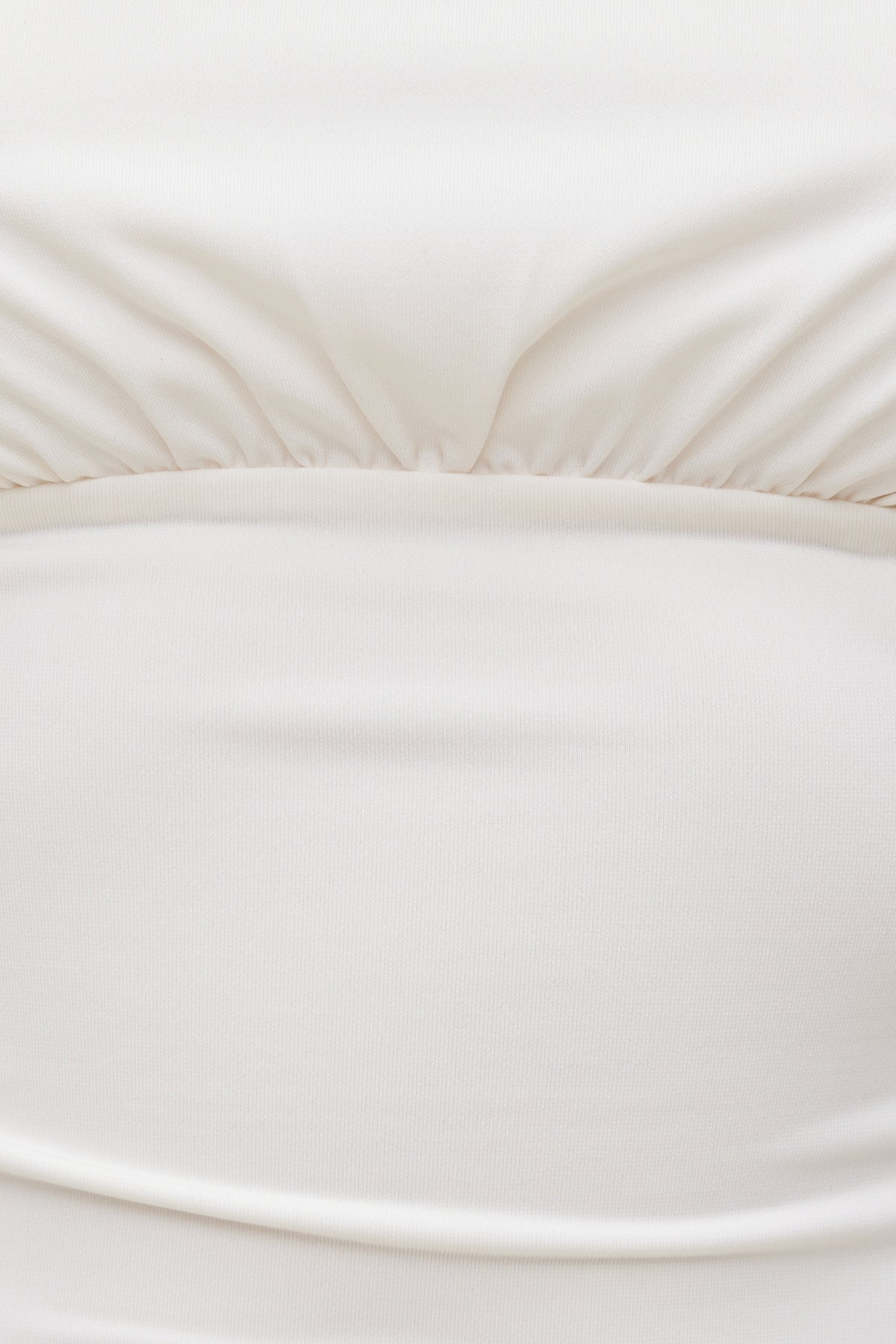 Dynamite Sculpt Cinched Waist Top White