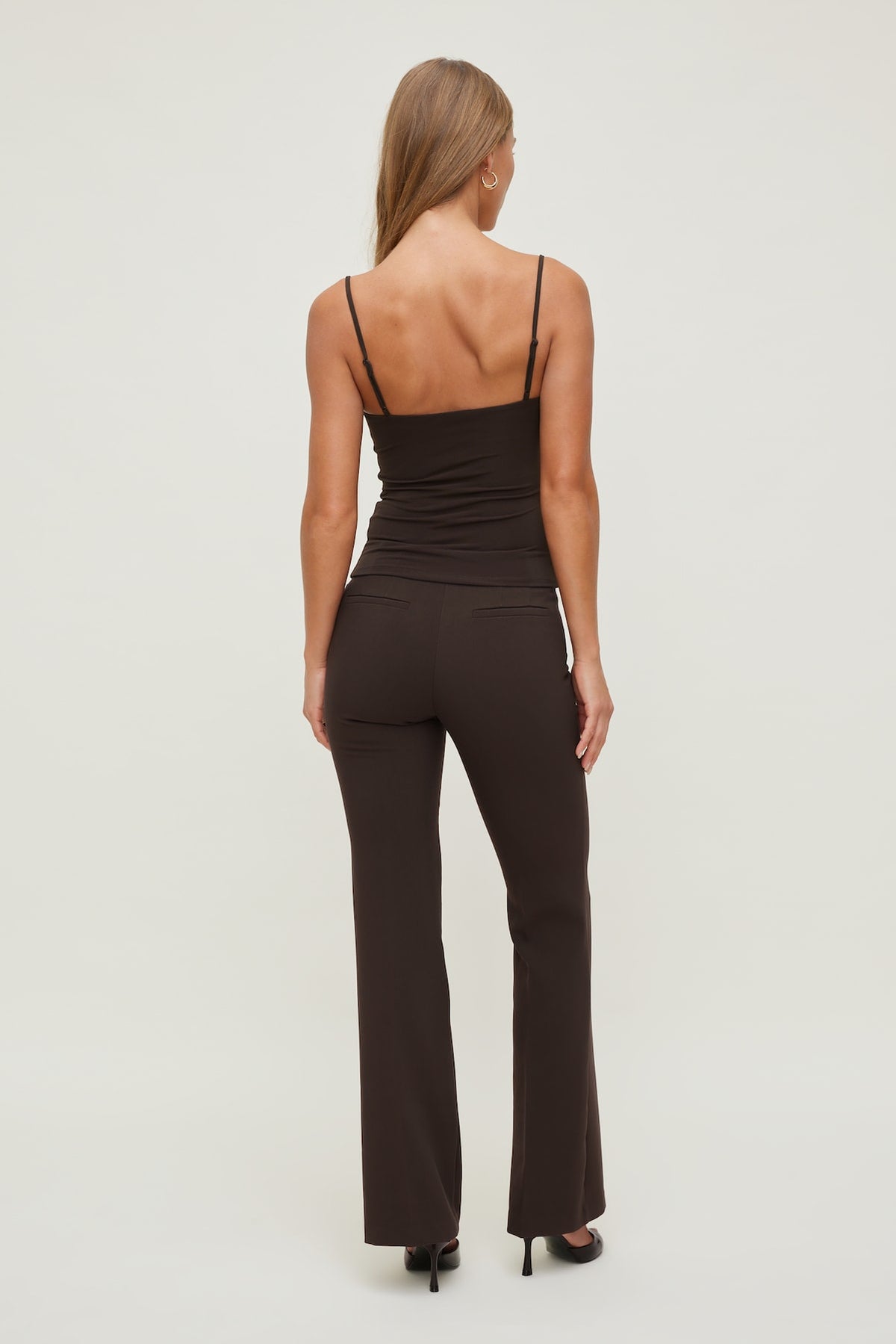 Dynamite Twisted Cami Top Brown