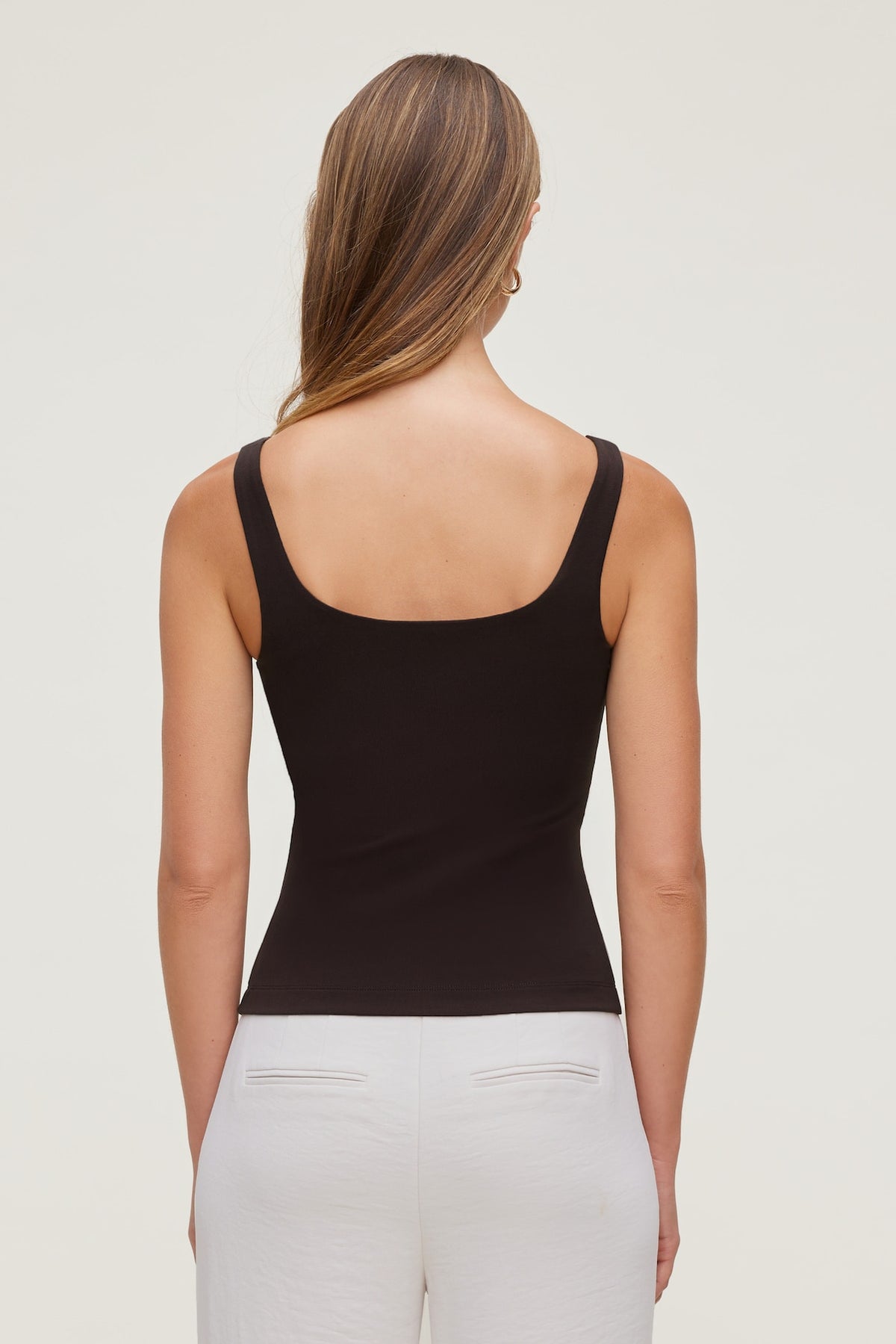 Dynamite Scoop Neck Tank Top Brown