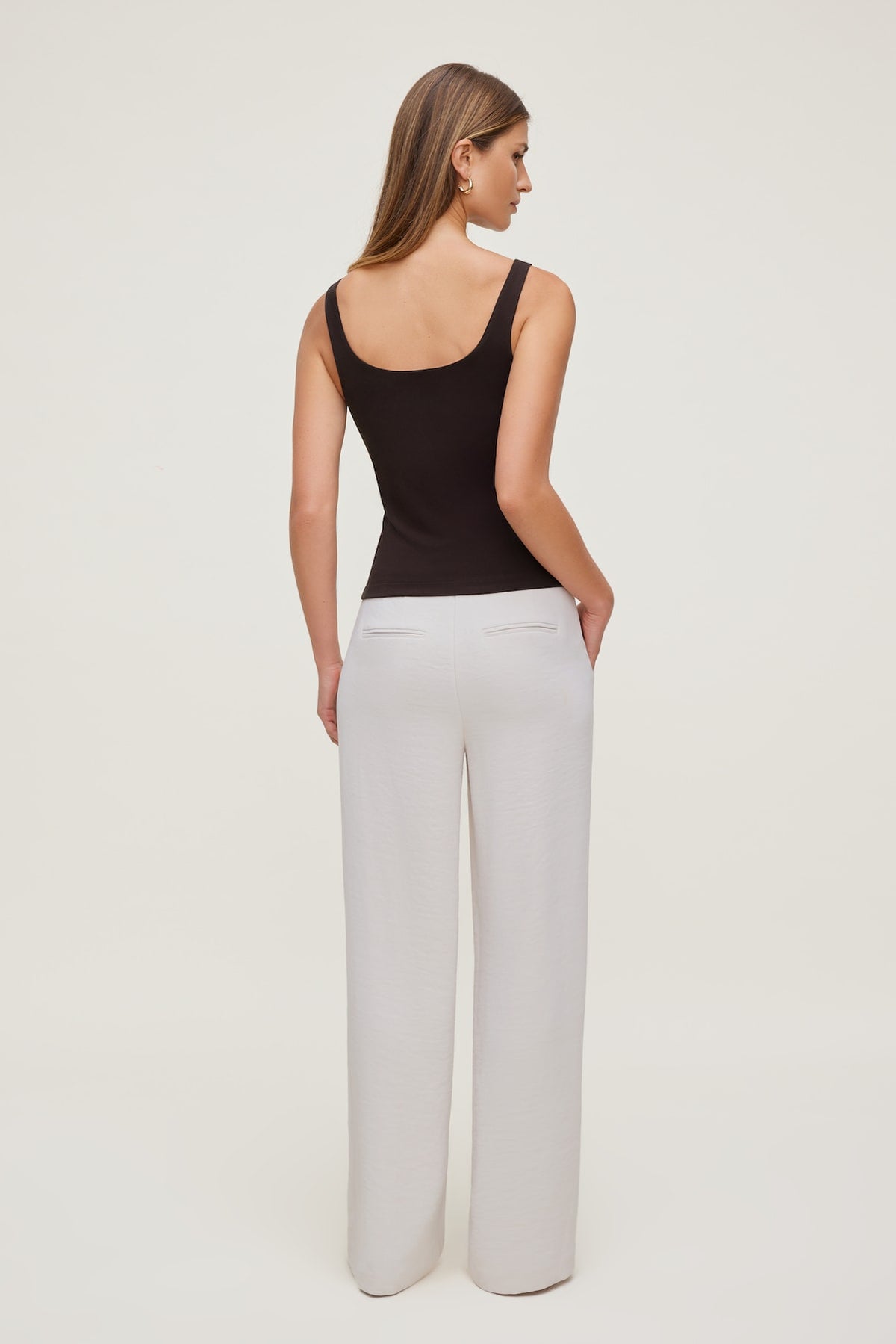 Dynamite Scoop Neck Tank Top Brown