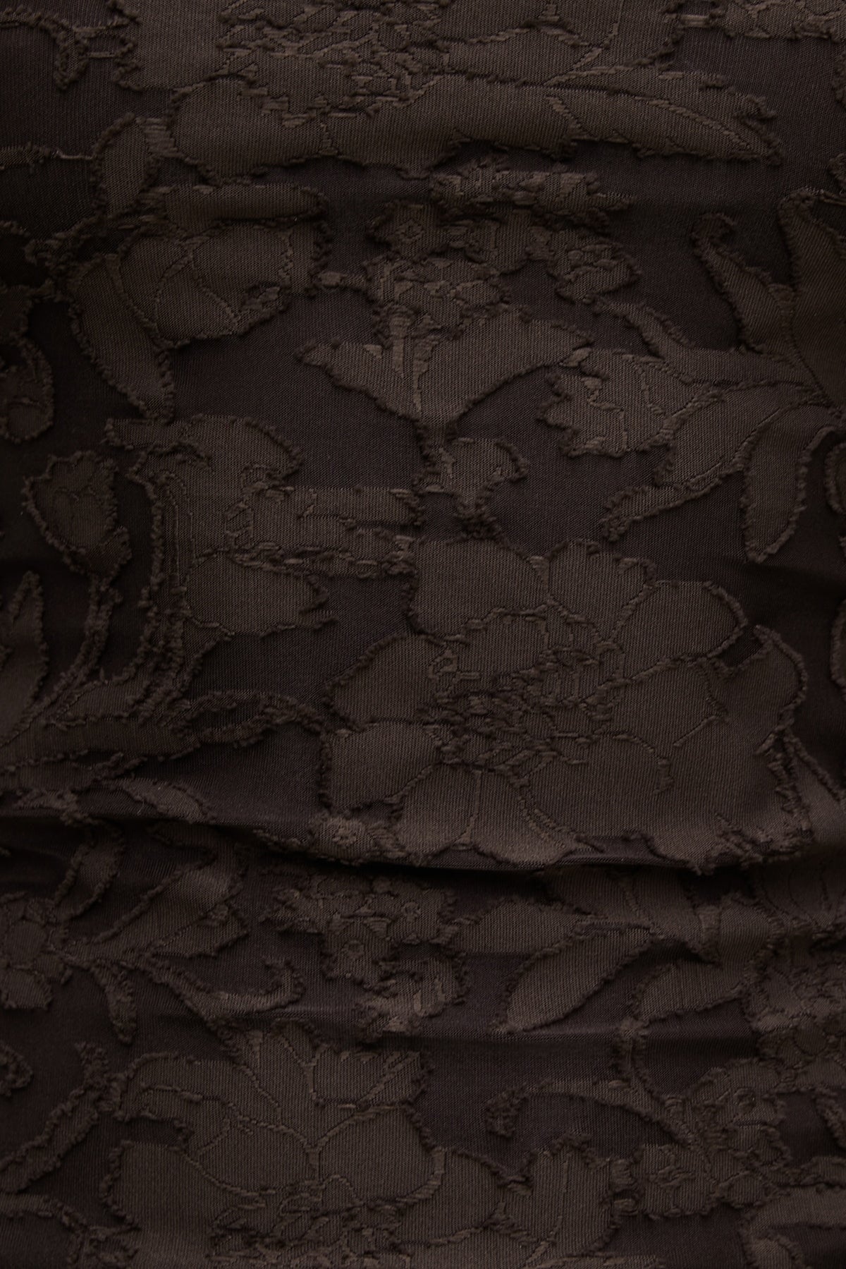 Dynamite Nola Jacquard Long Sleeve Top Brown