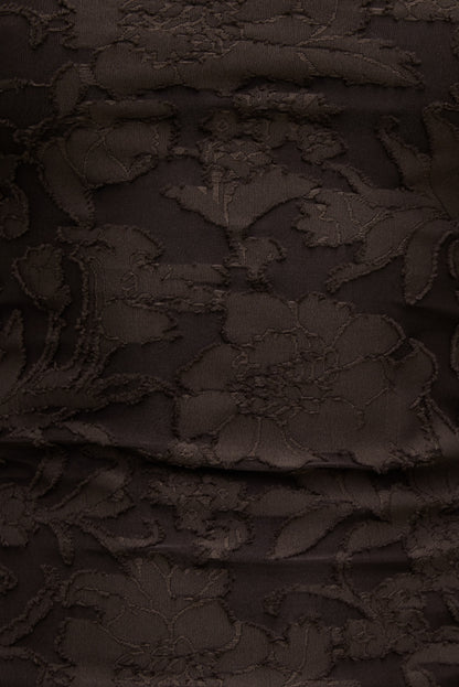 Dynamite Nola Jacquard Long Sleeve Top Brown
