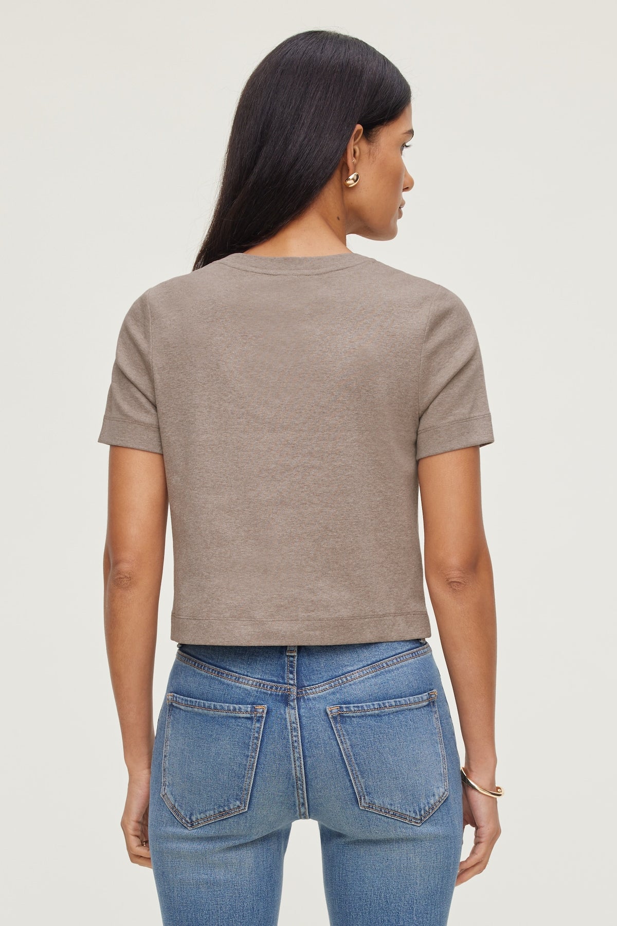 Dynamite Everyday Cotton T Shirt Brown