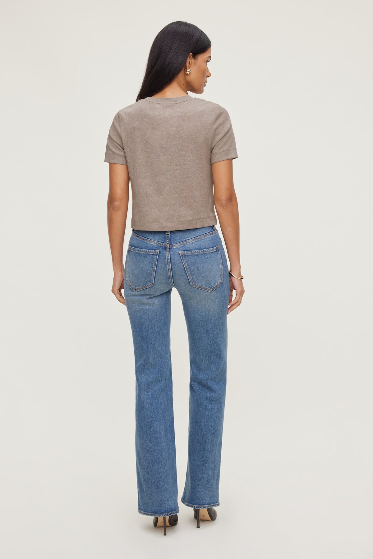 Dynamite Everyday Cotton T Shirt Brown