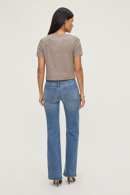 Dynamite Everyday Cotton T Shirt Brown