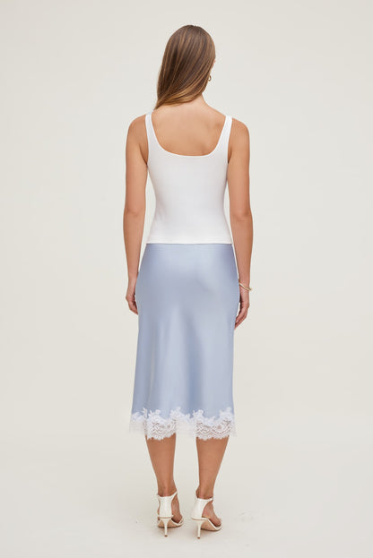 Dynamite Scoop Neck Tank Top White