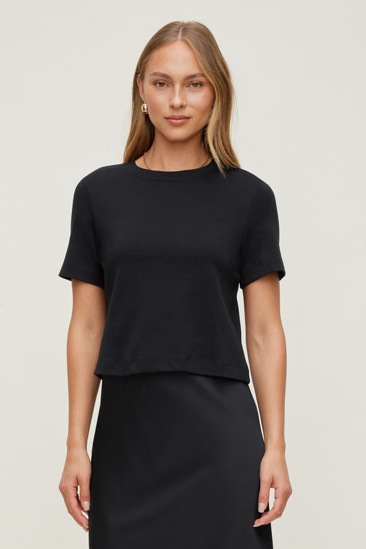 Dynamite Everyday Cotton T Shirt Black