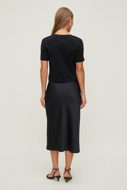 Dynamite Everyday Cotton T Shirt Black