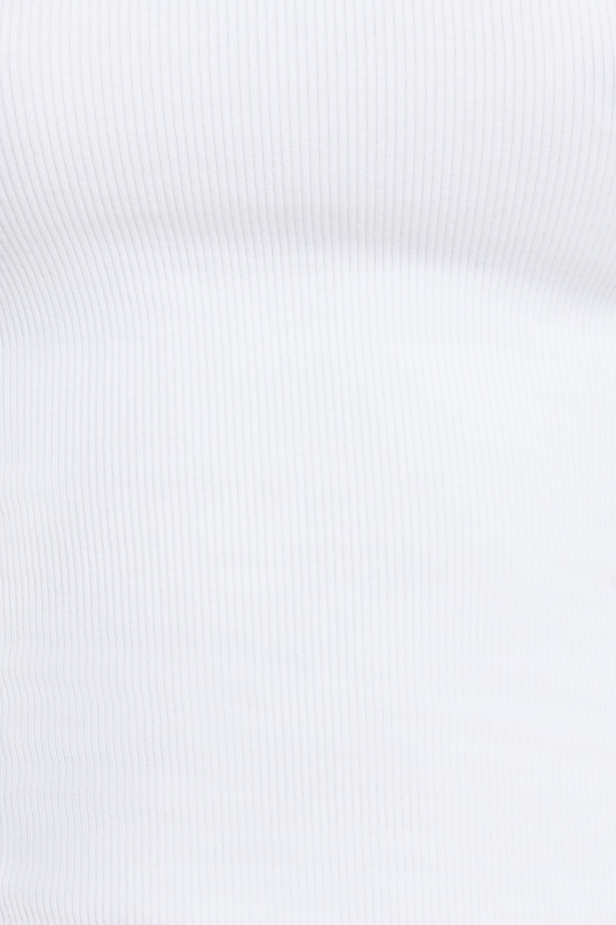 Dynamite Tedi Ribbed Long Sleeve T Shirt White