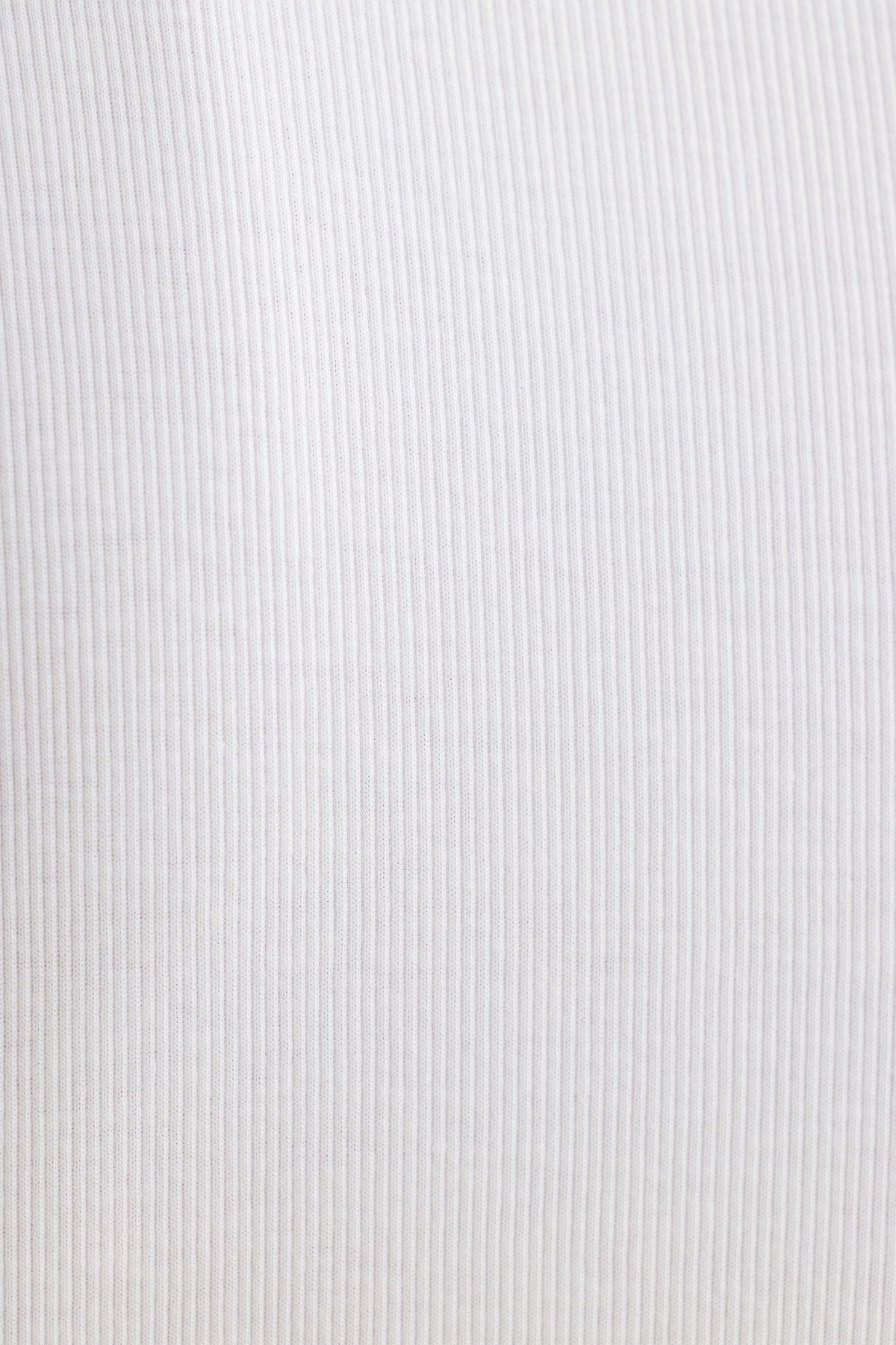 Dynamite Tedi Ribbed Long Sleeve T Shirt White