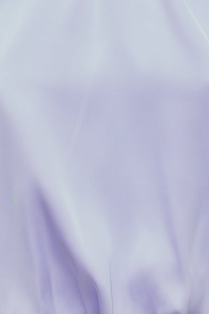 Dynamite Paloma Bubble Satin Halter Blouse Purple