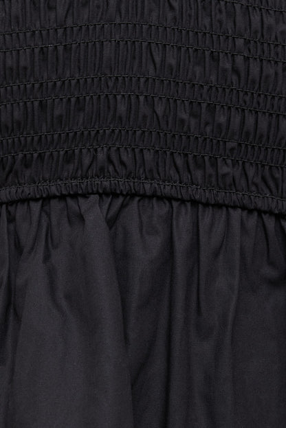 Dynamite Poplin Halter Top Black