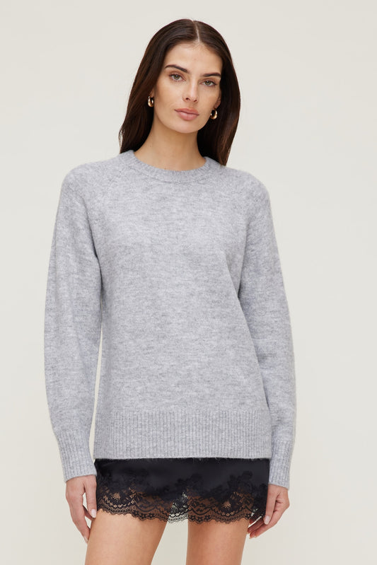 Dynamite Rory Oversized Sweater Gray