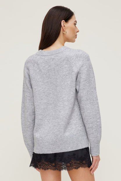Dynamite Rory Oversized Sweater Gray