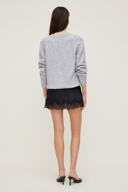 Dynamite Rory Oversized Sweater Gray