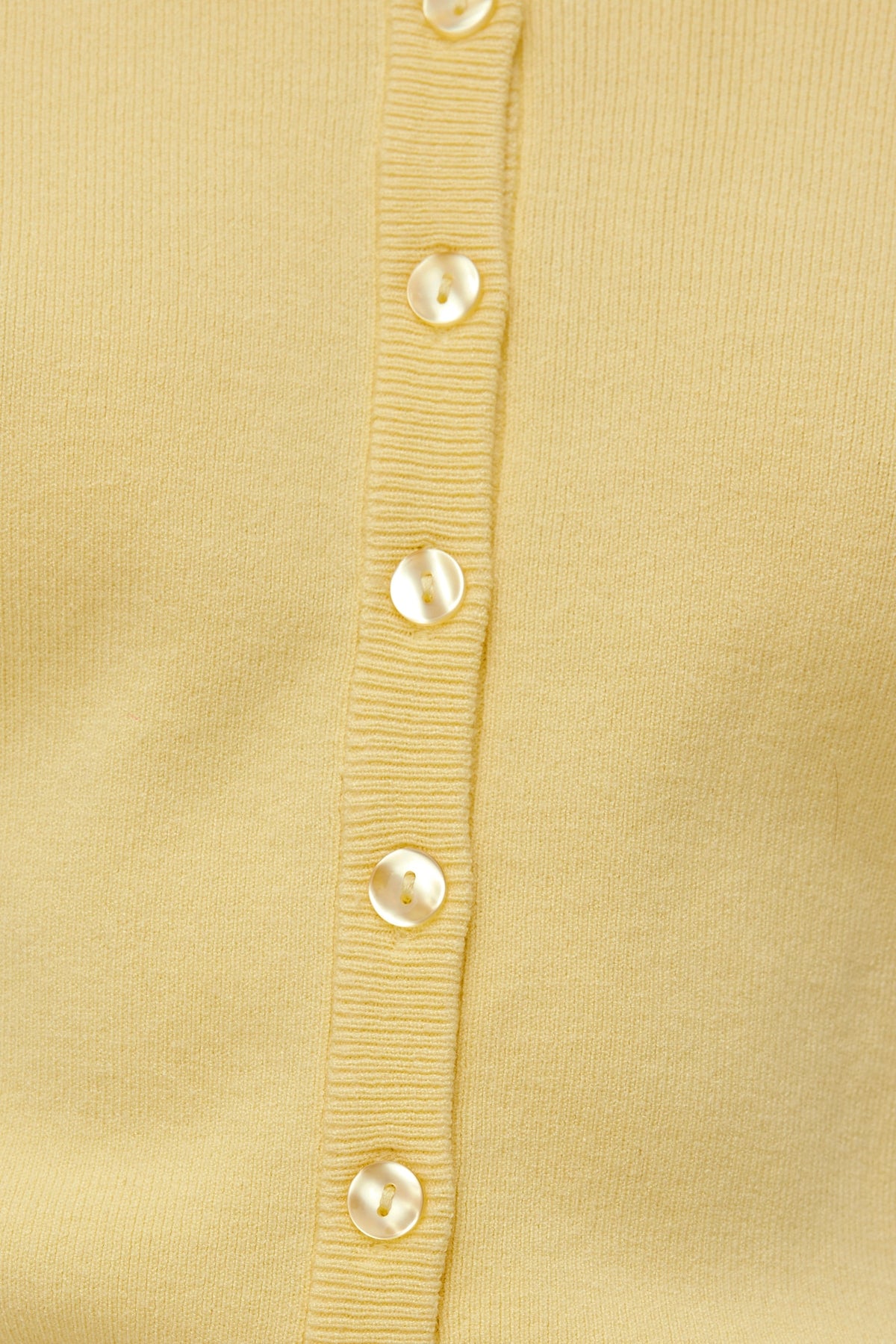 Dynamite Rebecca Crewneck Cardigan Yellow