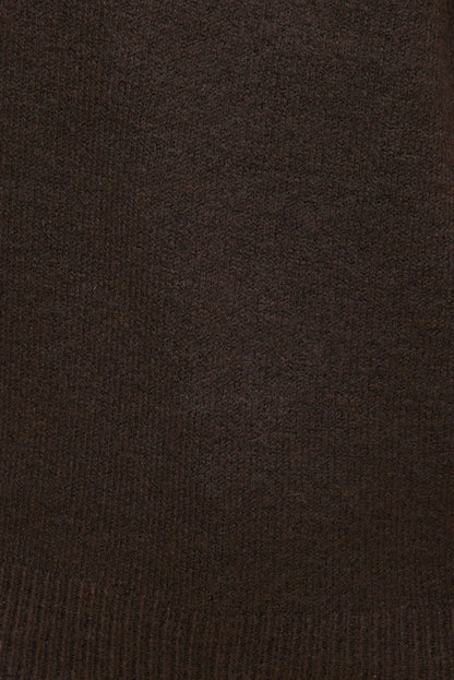 Dynamite Lola Off Shoulder Sweater Brown