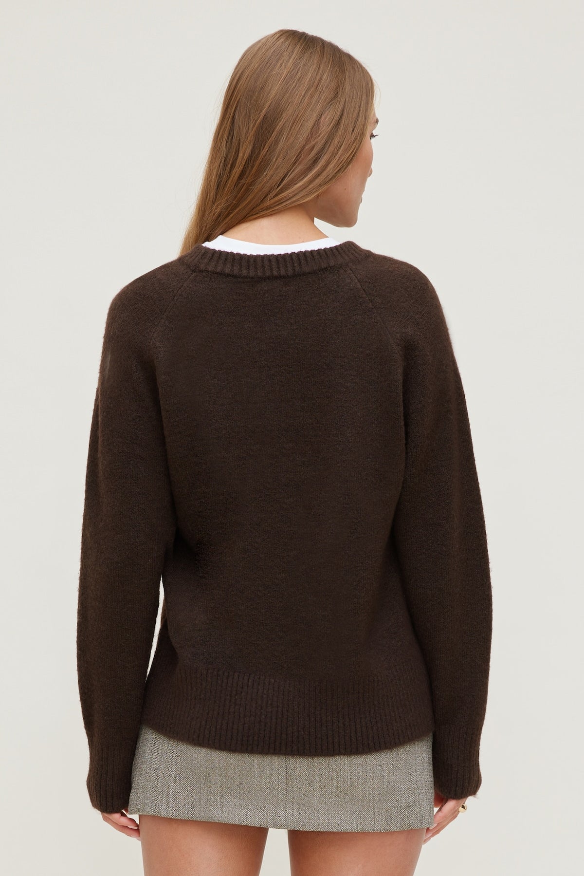 Dynamite Rory Oversized Sweater Brown
