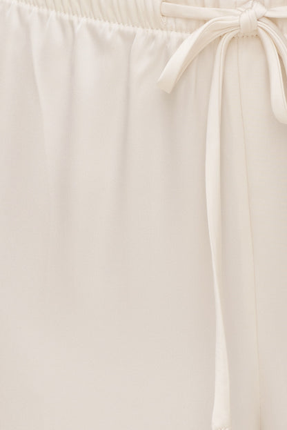 Dynamite Leo Satin Wide Leg Pants Beige