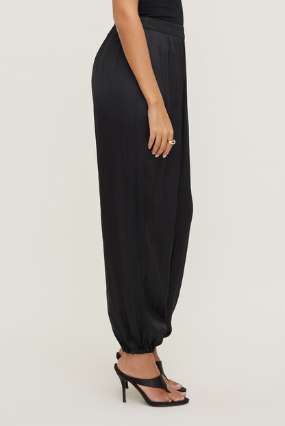 Dynamite Satin Balloon Pants Black