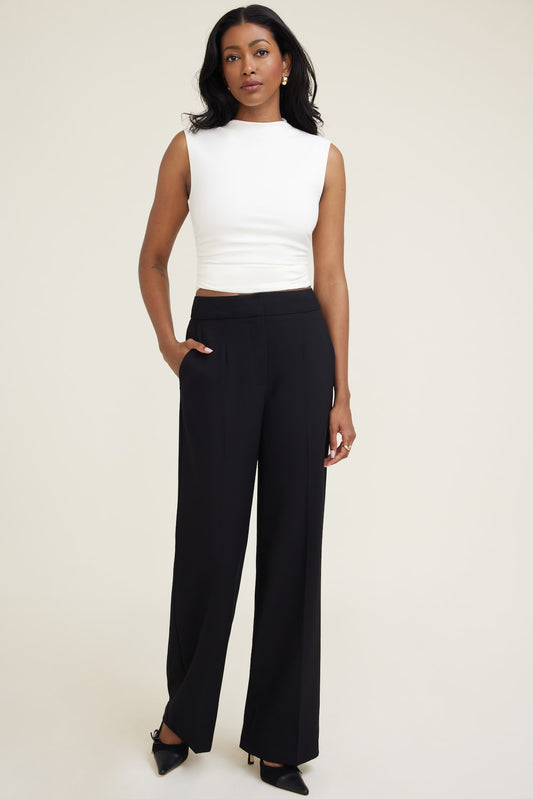 Dynamite Yasmin Straight Leg Pants Black