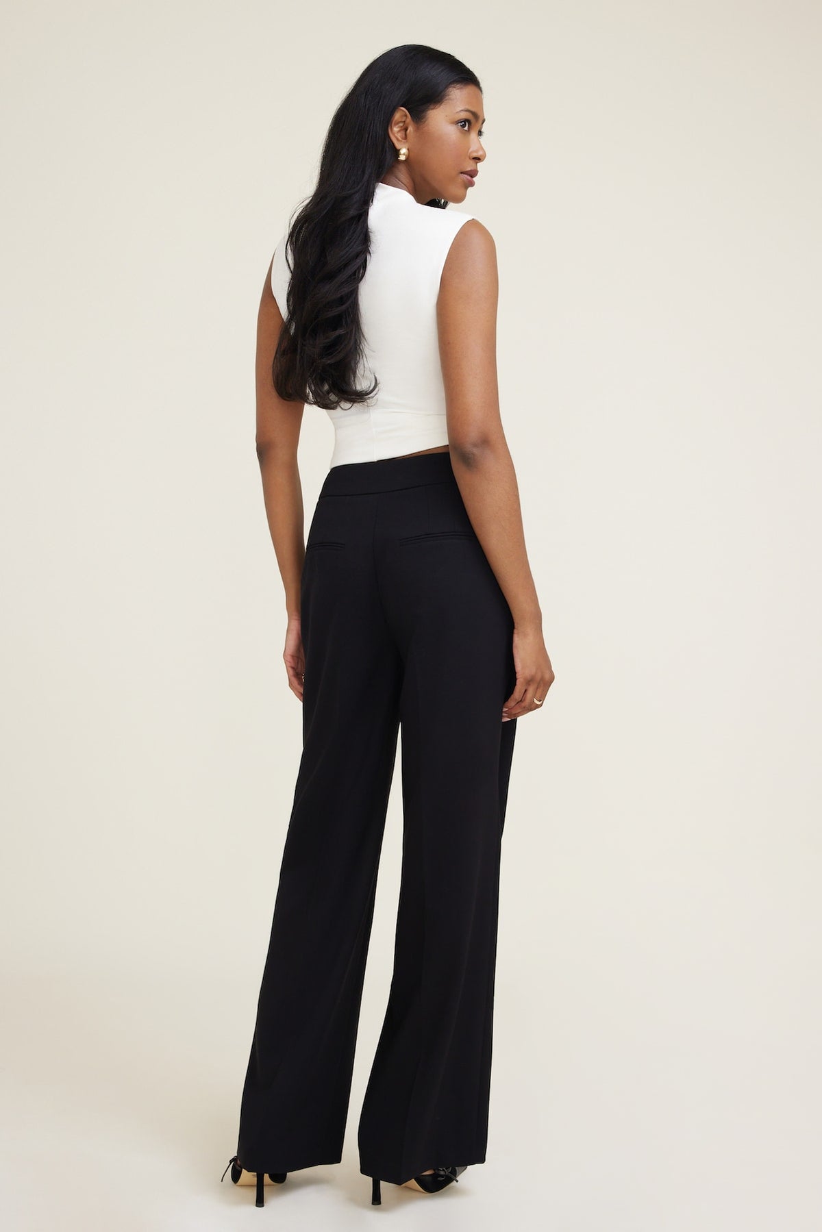 Dynamite Yasmin Straight Leg Pants Black