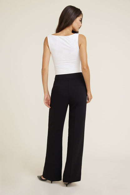 Dynamite Yasmin Airflow Straight Leg Pants Black