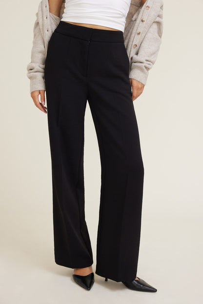 Dynamite Yasmin Airflow Straight Leg Pants Black